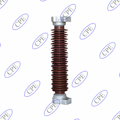 송전선을 위한 42KV 갈색인 자기 피뢰기 절연체
