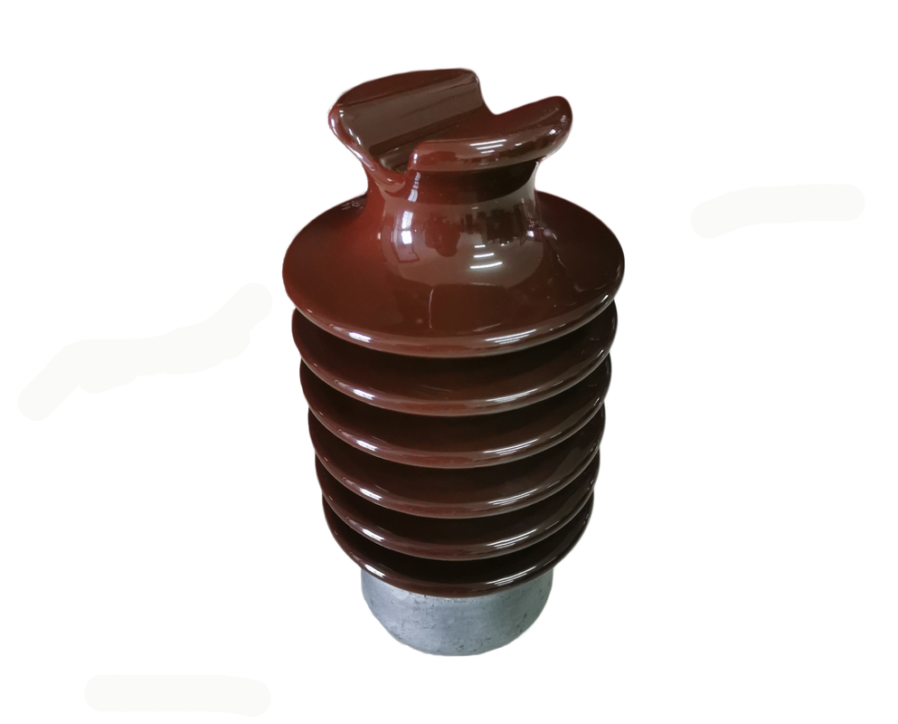 밝은 갈색인 광택 OEM 22kV 자기 라인 포스트 애자