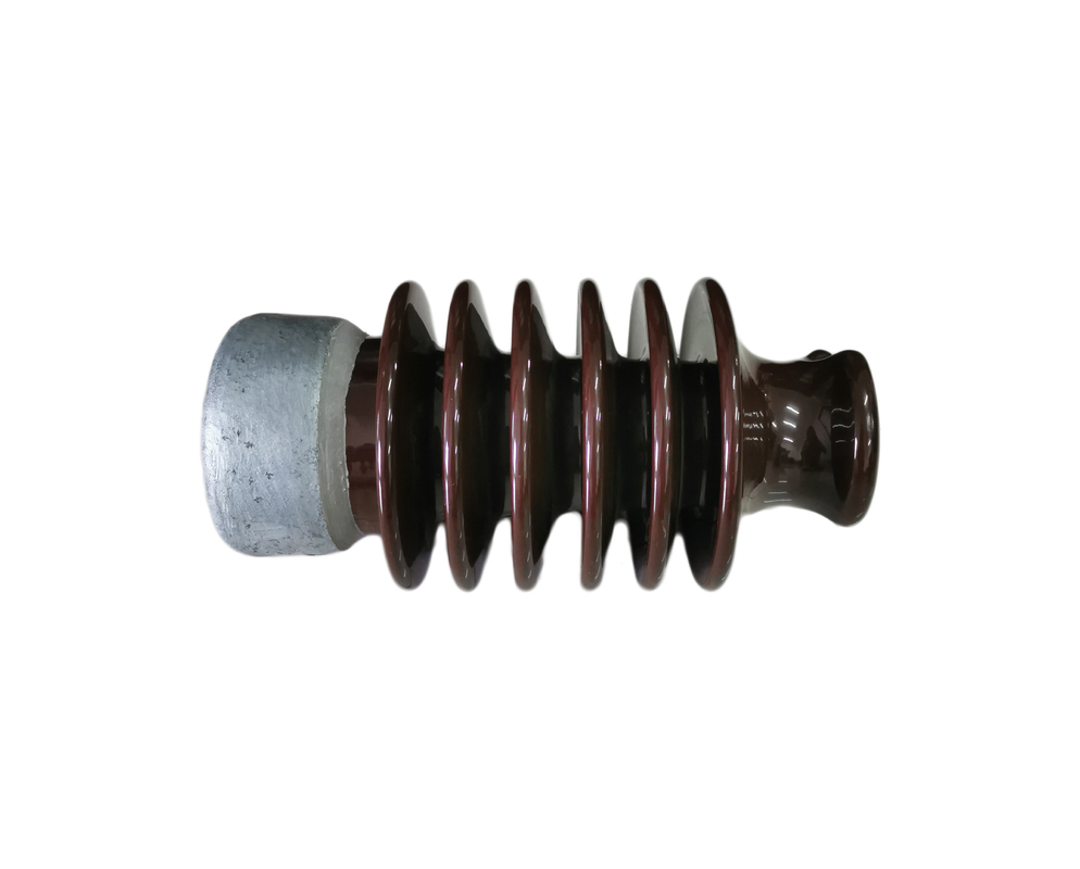 밝은 갈색인 광택 OEM 22kV 자기 라인 포스트 애자