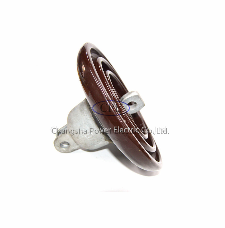 브라운 색깔 ANSI 52-4 유효한 조밀도 사기그릇 현수 애자 OEM